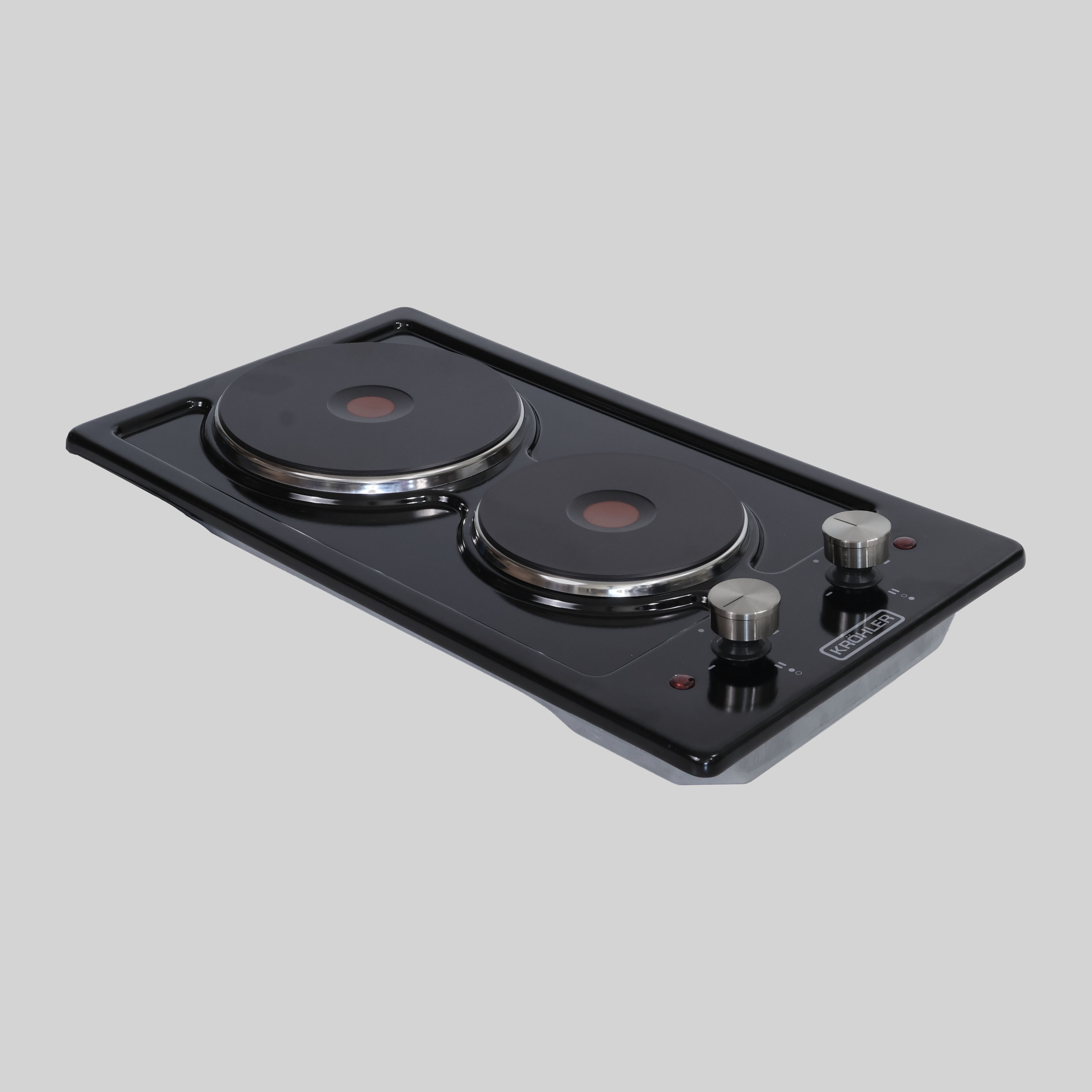 41242-BLACK ელექტრო ქურა 30სმ,შავი,2*1500Watt ELETTI/KROHLER — ფოტო 3