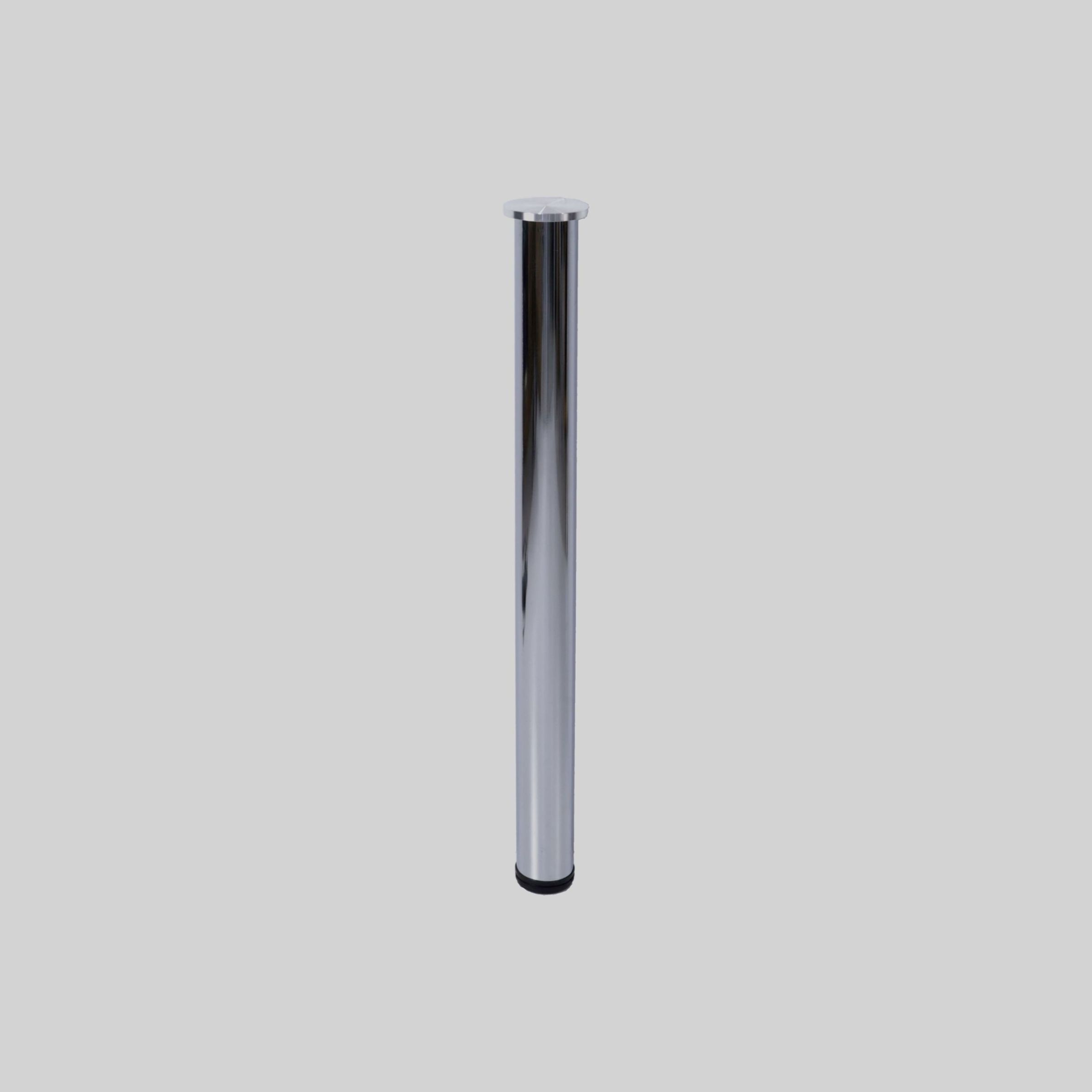 შუშის მაგიდის ფეხი H710*O60*T0.9mm Chrome