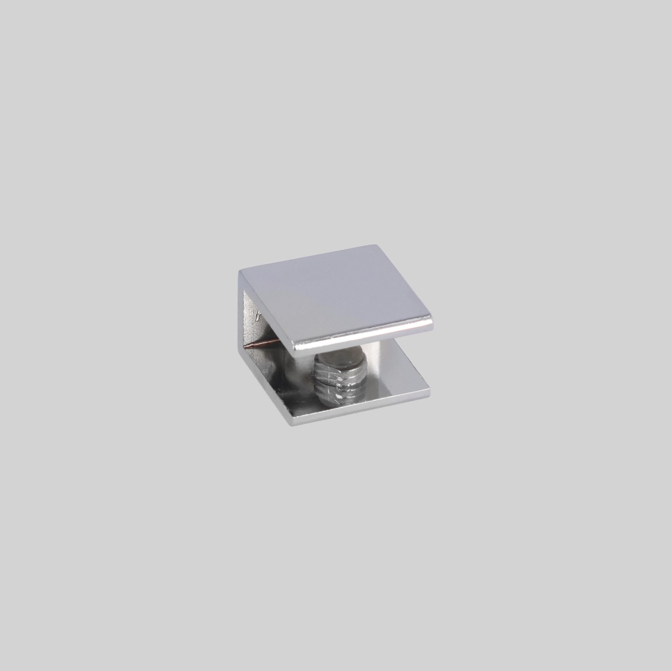შუშის სამაგრი ოთხკუთხედი Chrome B002-C (ZF)