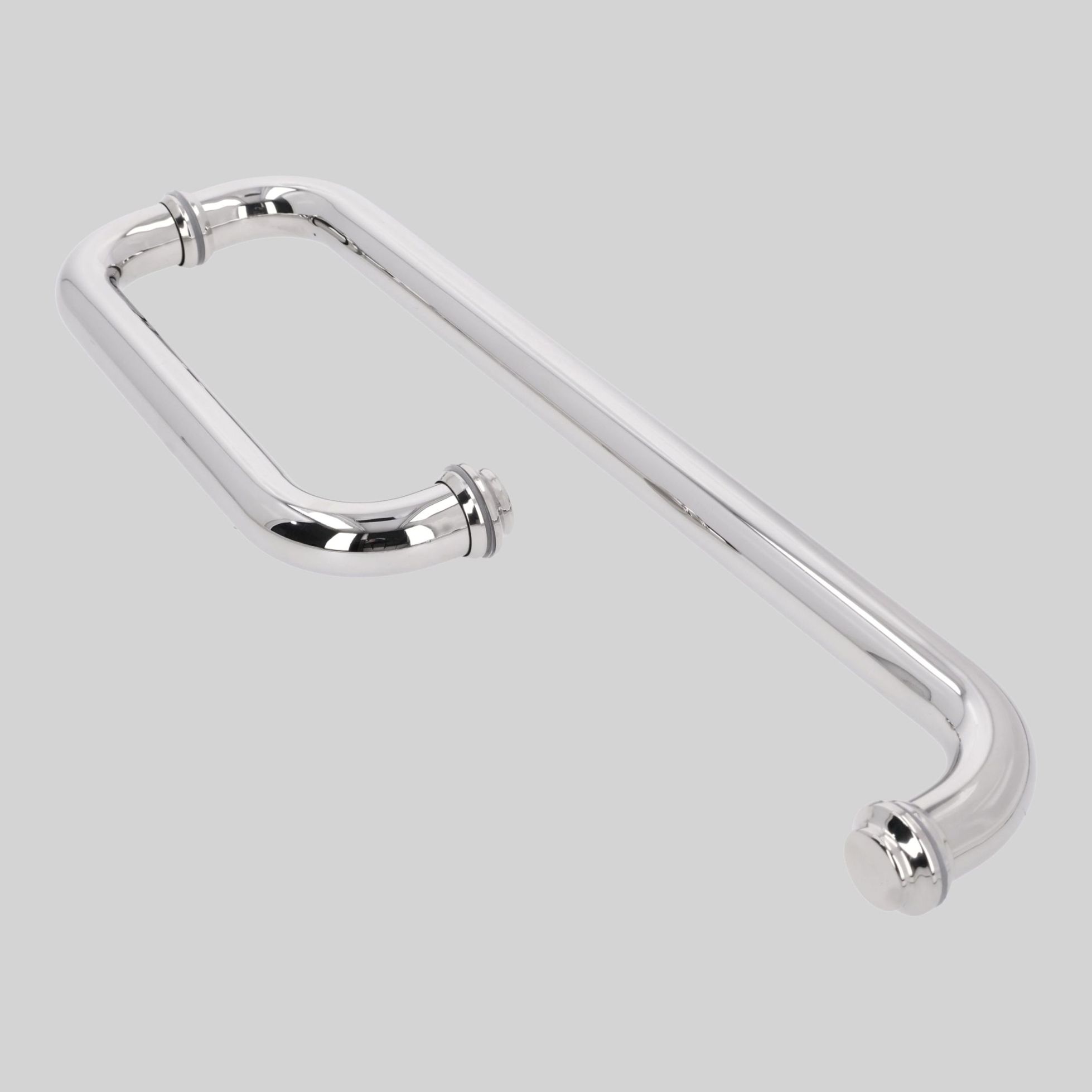 შუშის კარის სახელური SS304 0.8mm 25*225*425mm PSS-ქრომი TME836