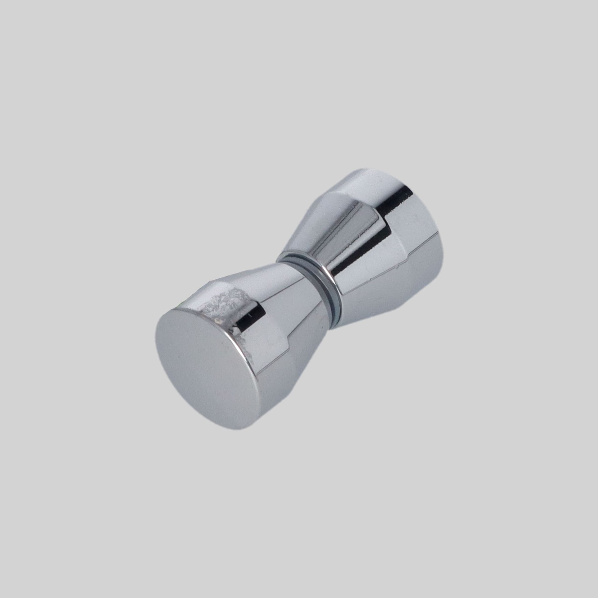 ABSAX-859-AL-3030-CR შუშის კარის სახელური ალუმინი 30*30mm CP-ქრომი TM-E859