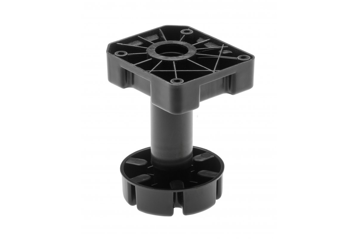 NM-MLA-125-195 პლ.ფეხი "ML" h125-195მმ დატვირთვა 500კგ. შავი GTV
