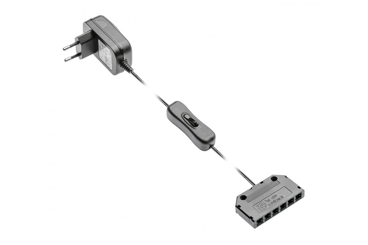 LD-ZWND12-10 დიოდური განათების შემაერთებელი 12W ჩამრთველით და დისტრიბიუტორით GTV