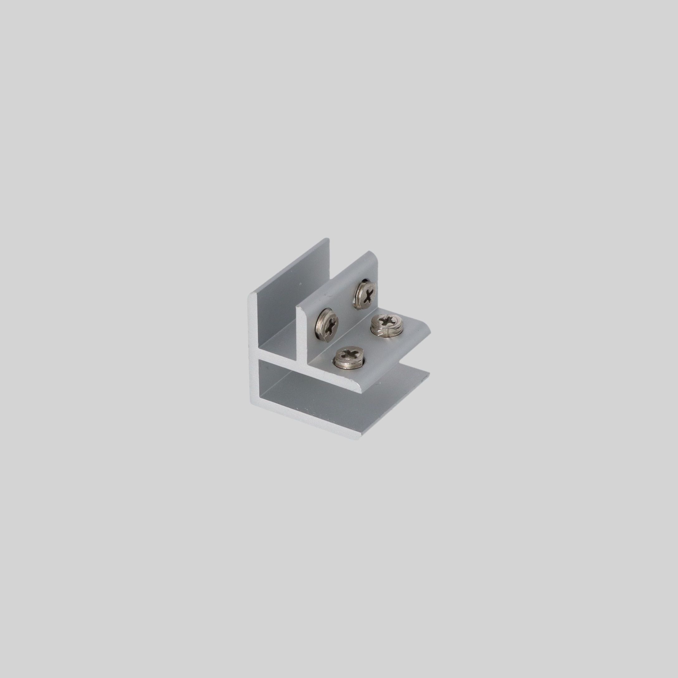 საშხაპეს შუშის სამაგრი "L" შუშის სისქე:10-12მმ. ალუმინი TM-I1336