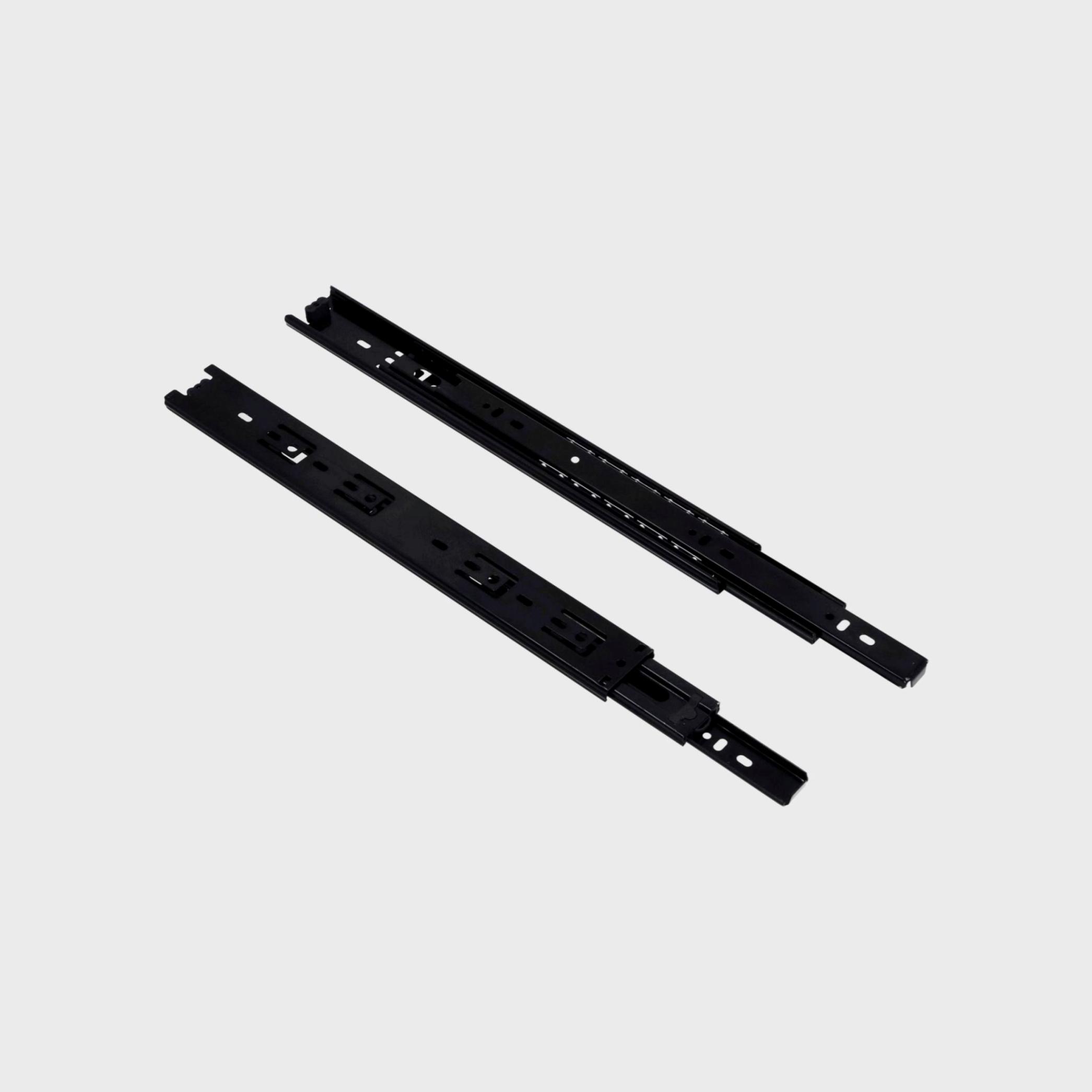 უჯრის სასრიალო ტელესკოპური შავი L-400mm H-42mm GGL