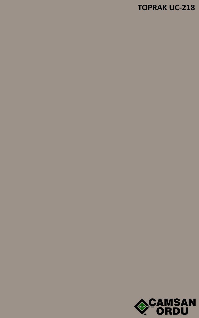 MDF PANEL 2100*3660*18MM UC-218 TOPRAK DUZ (ლამ-ი მდფ)