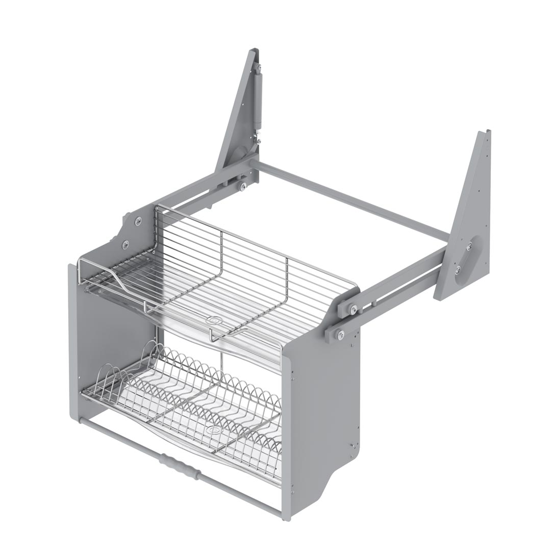 თეფშების საწური გადმოსაღები 864x300x550mm (C=900mm) ქრომი S-5183-C STARAX