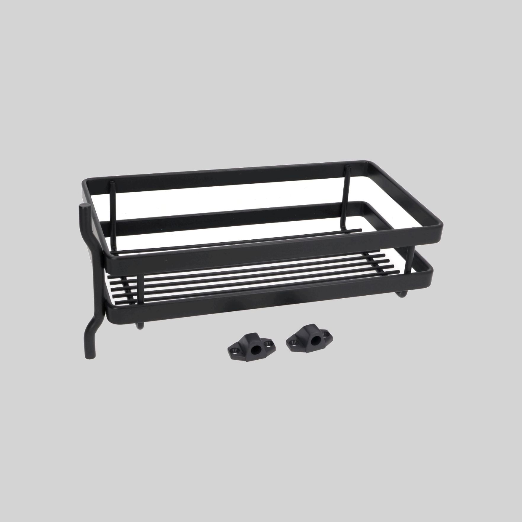 აბაზანის თარო მბრუნავი შავი LUX 280x150x145mm S-8502-A STARAX
