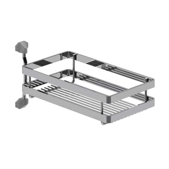 აბაზანის თარო მბრუნავი ქრომი LUX 280x150x145mm S-8502-C STARAX