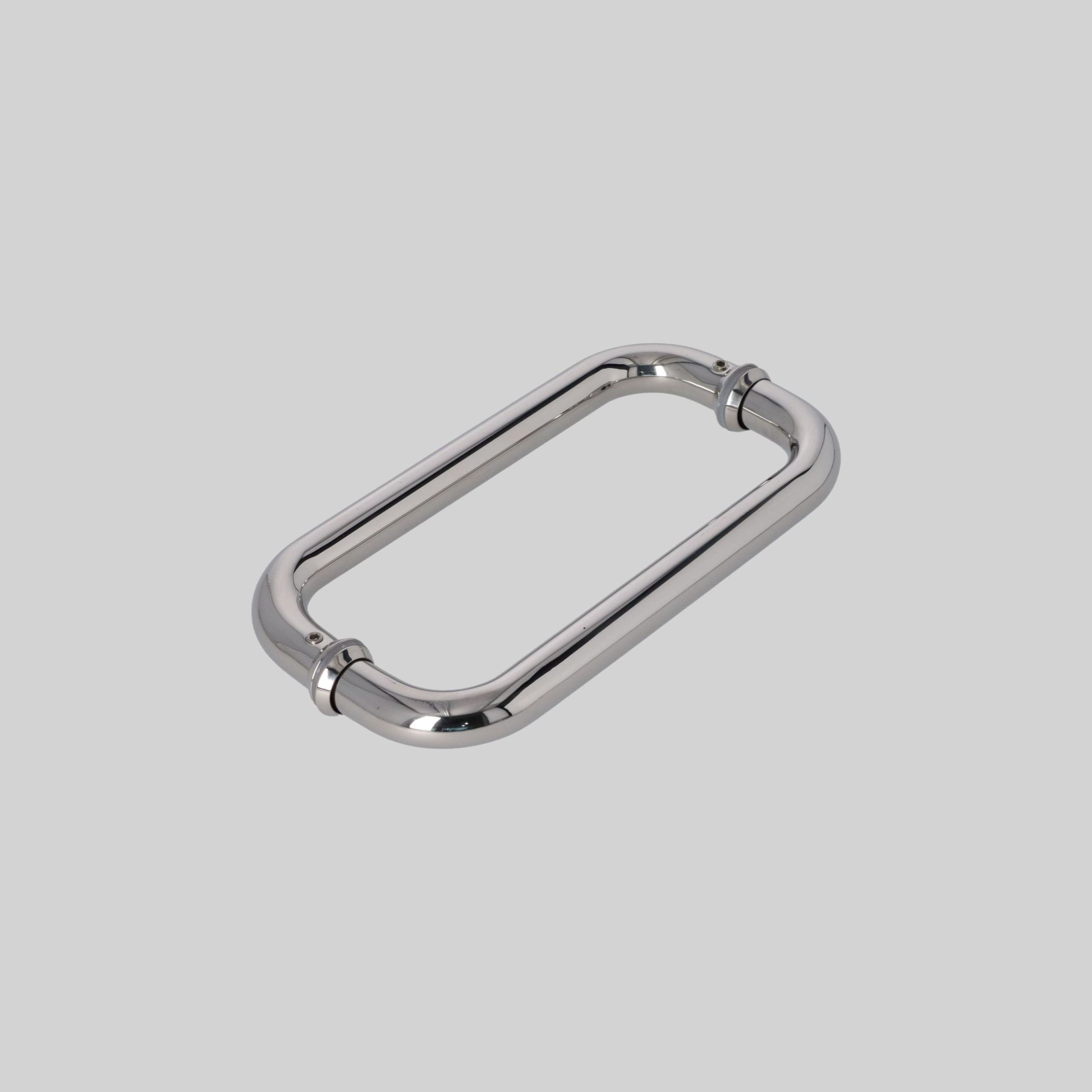 SKS-836-2020-304-CR შუშის კარის სახელური SS304 0.8mm 19*200mm PSS-ქრომი TM-E836