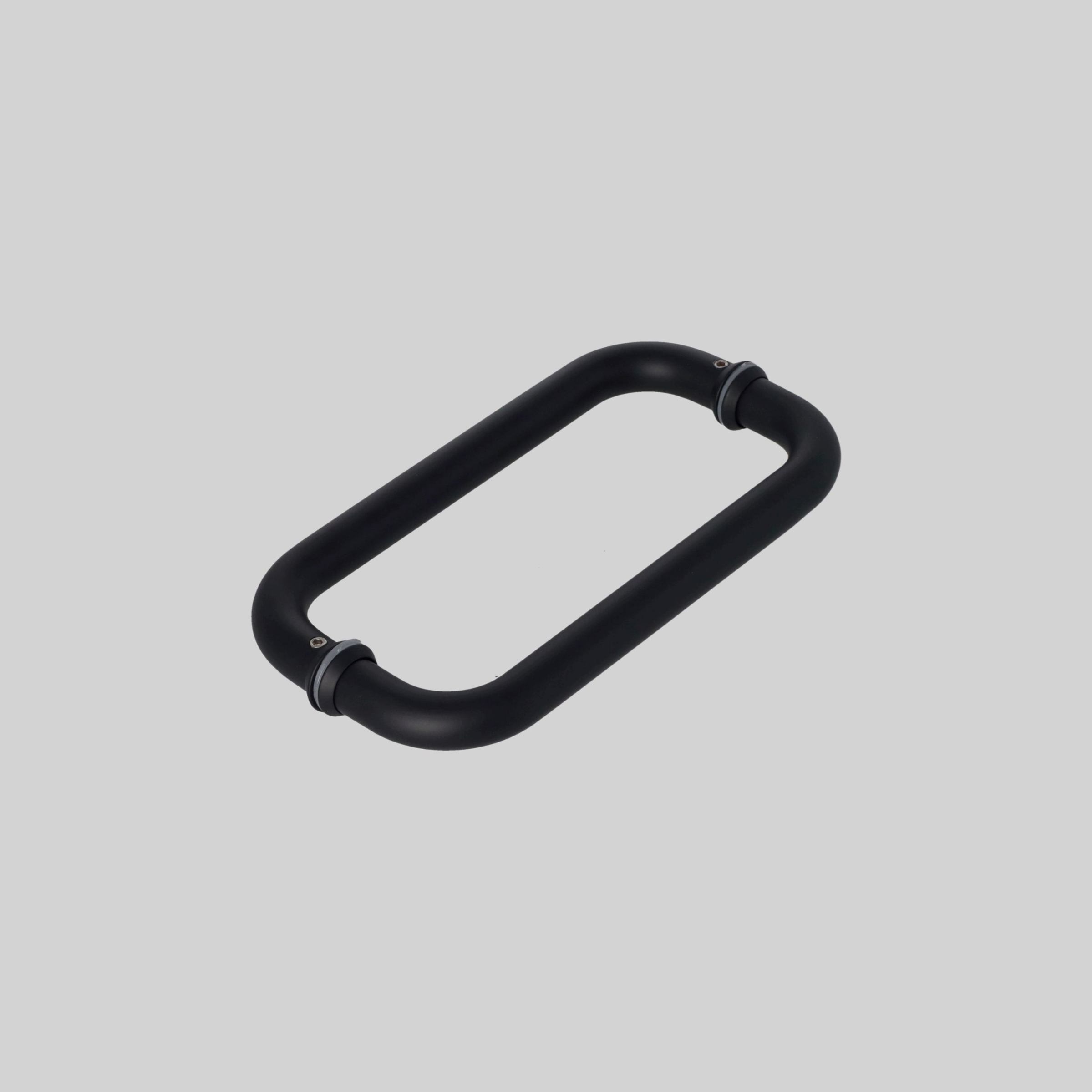 SKS-836-2020-304-BL შუშის კარის სახელური SS304 0.8mm 19*200mm MB-შავი TM-E836
