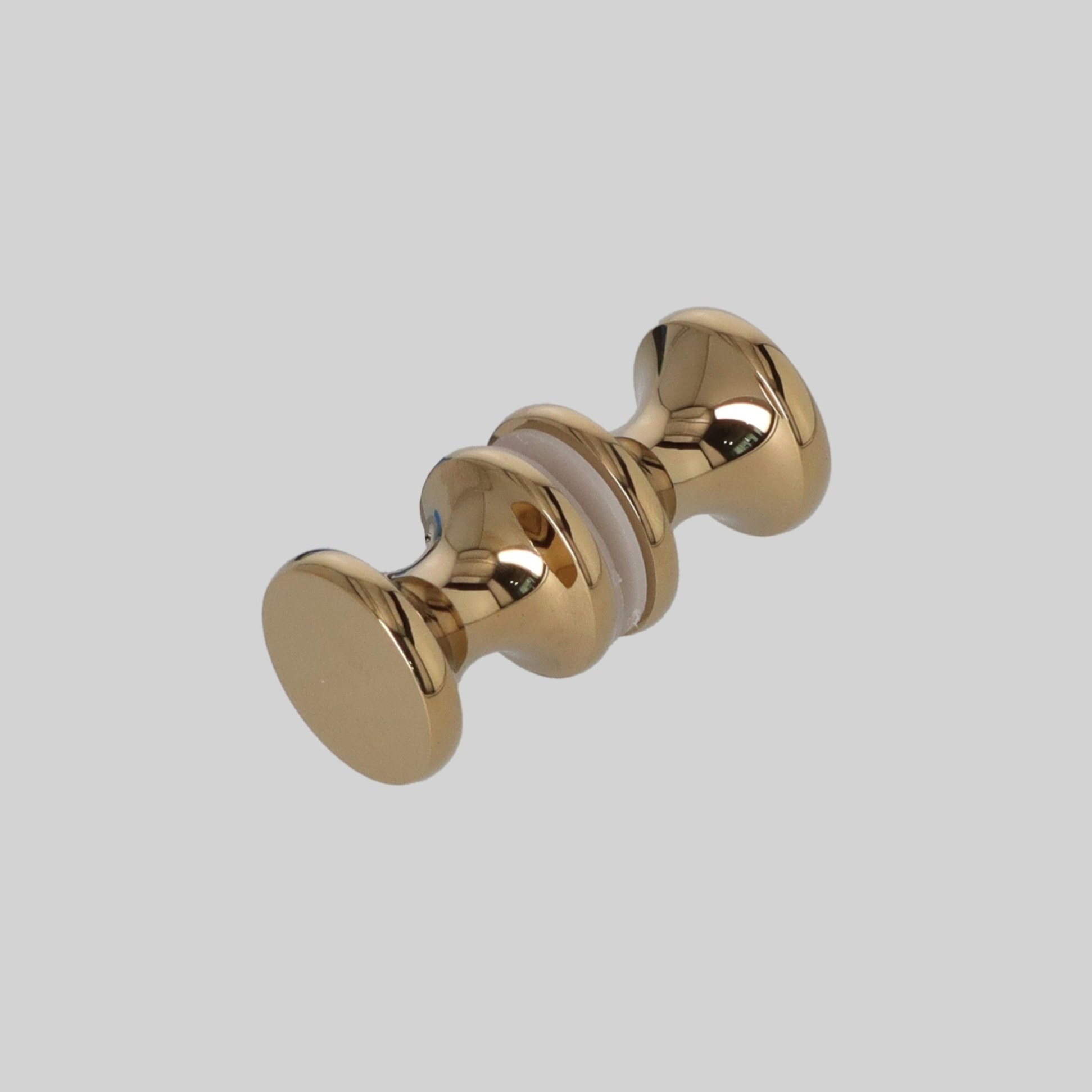 ABSAX-873-AL-3232-GL შუშის კარის სახელური ალუმინი 32*32mm PG-ოქროსფერი TM-E873