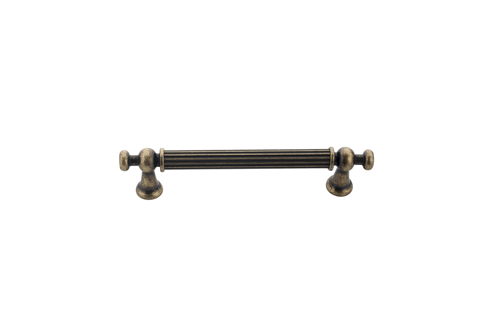983-128-AS სახელური L=128mm, ანტიკური ოქროსფერი ERKUL