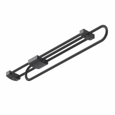 პირსახოცის საკიდი შავი 50*450*60mm S-6074-A STARAX
