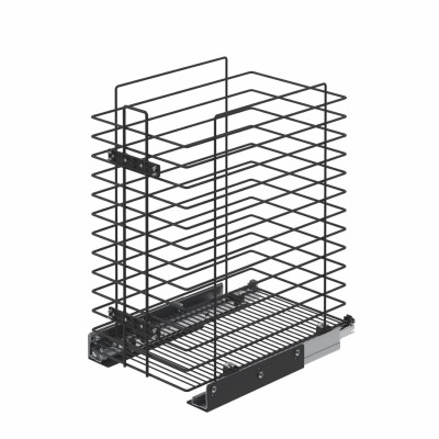 სარეცხის კალათა შავი 240x470x550mm C=300mm S-8051-A STARAX