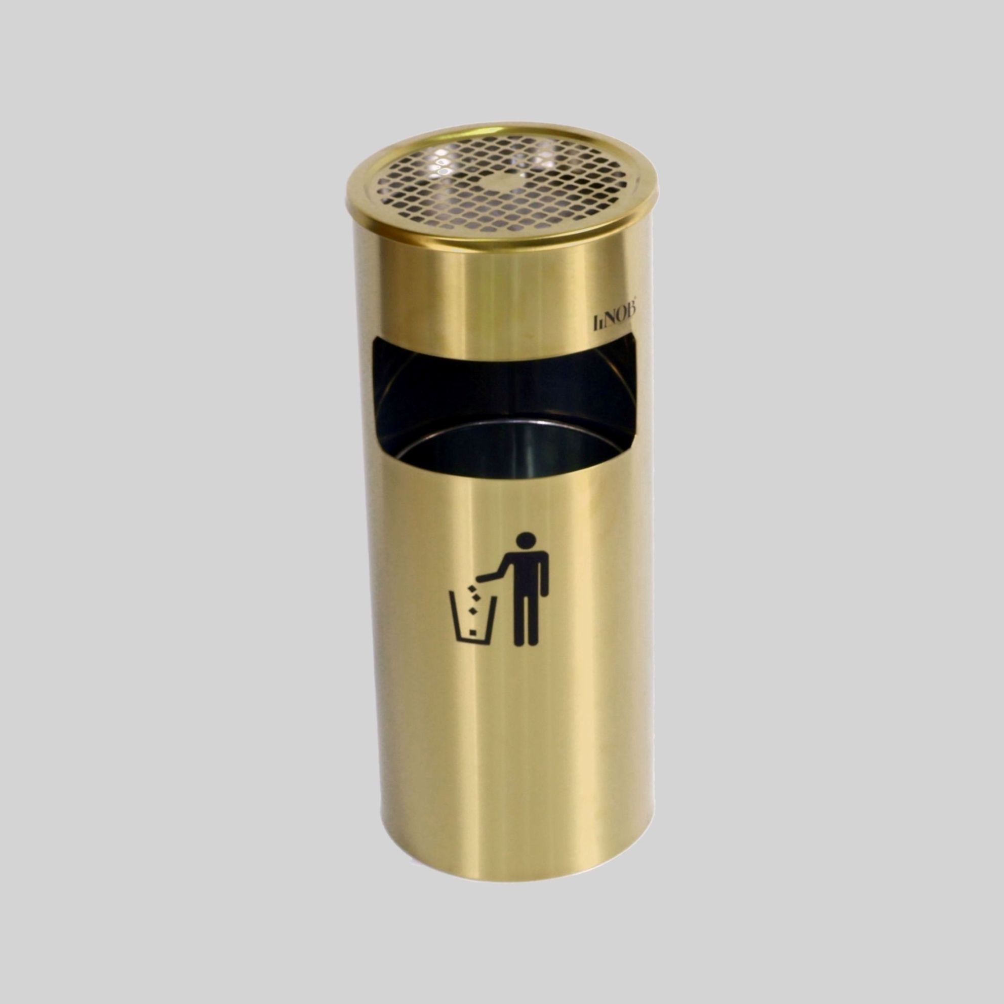ნაგვის ურნა ეზოსთვის SG-ოქროსფერი D250*L610mm TM-B-001