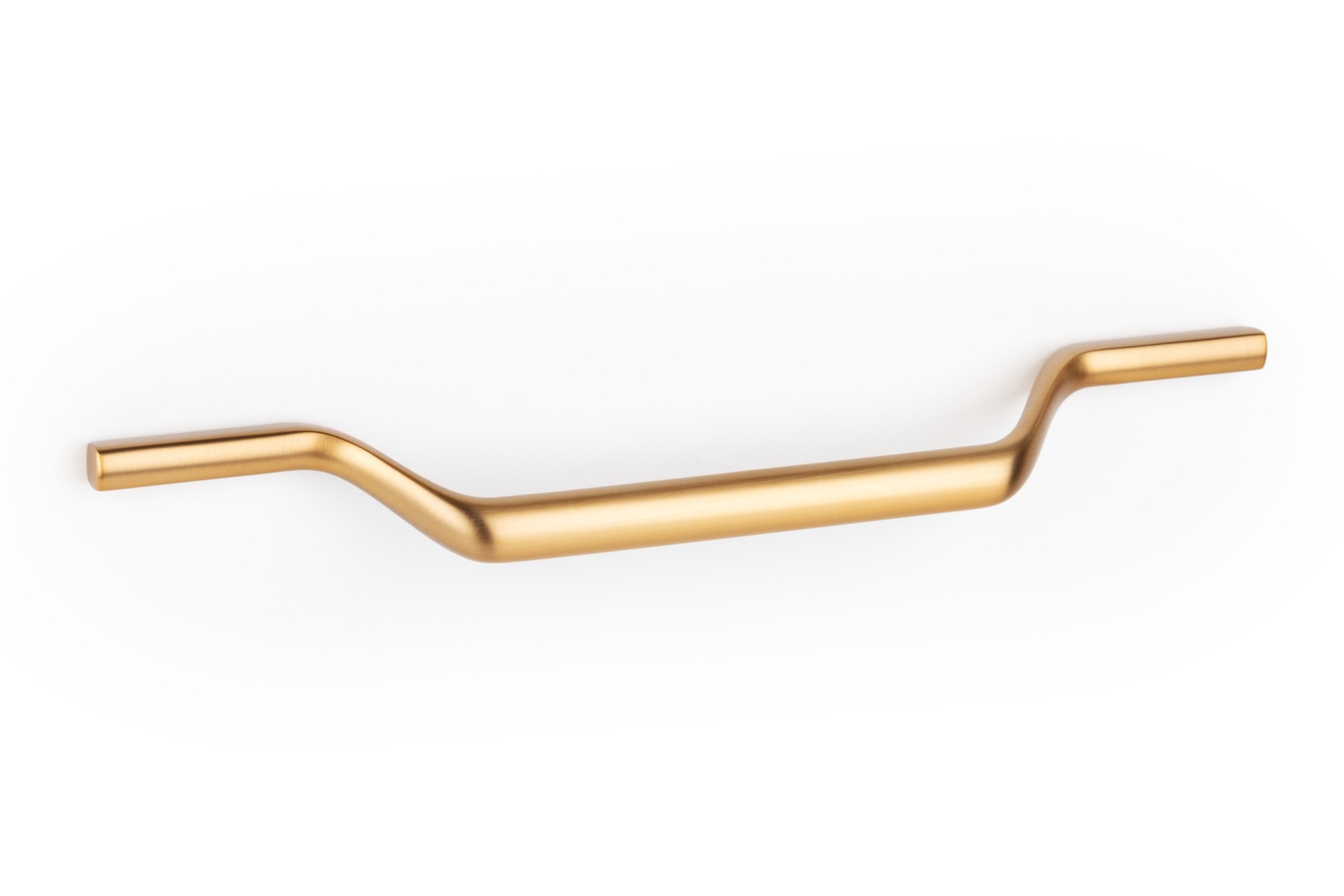 ავეჯის სახელური 256mm VALLEY - CC256L330mm brushed brass cava pull VIEFE