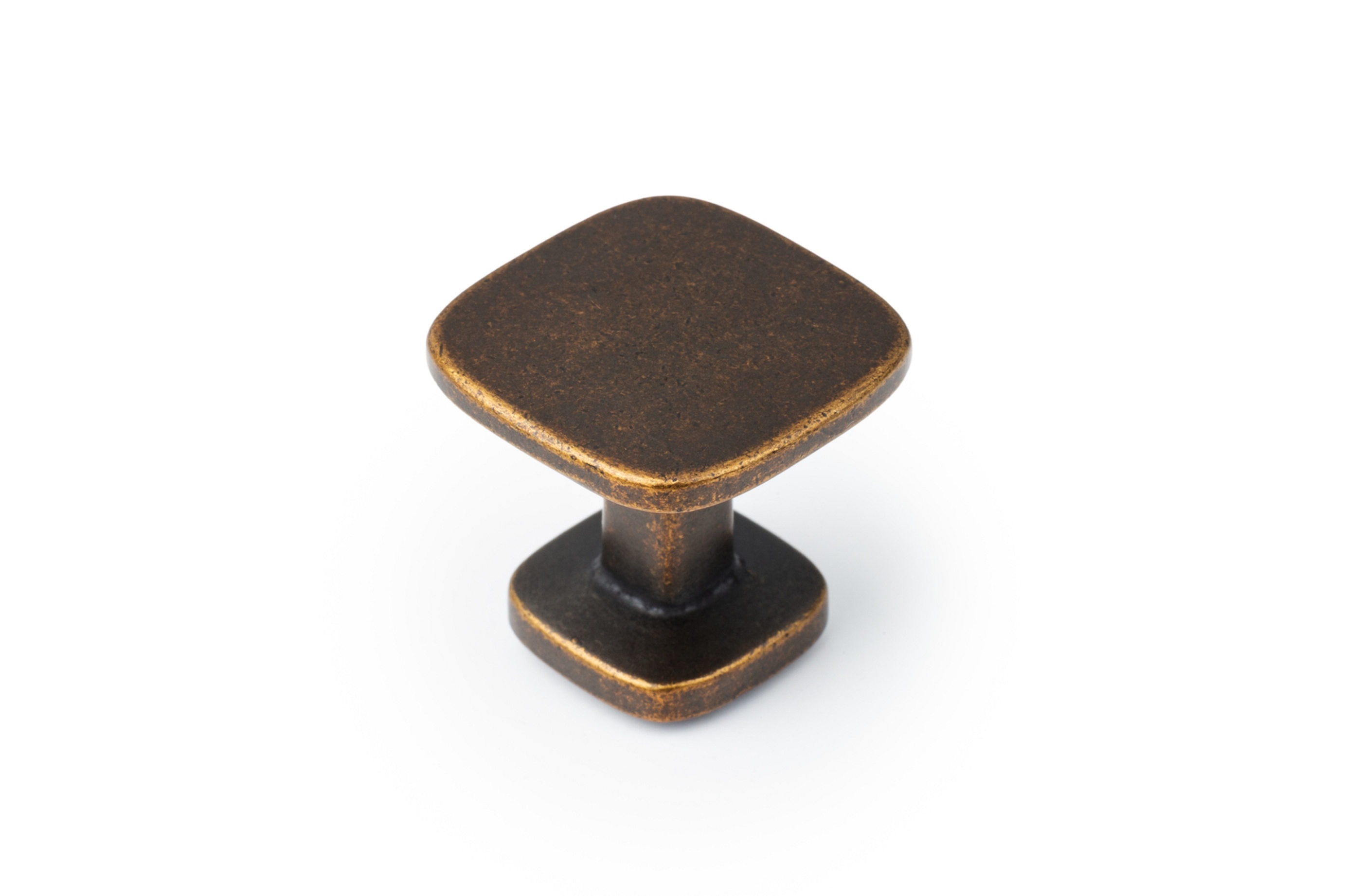 ავეჯის სახელური სოკო QUART MINI - 26x26mm rustic brass knob VIEFE