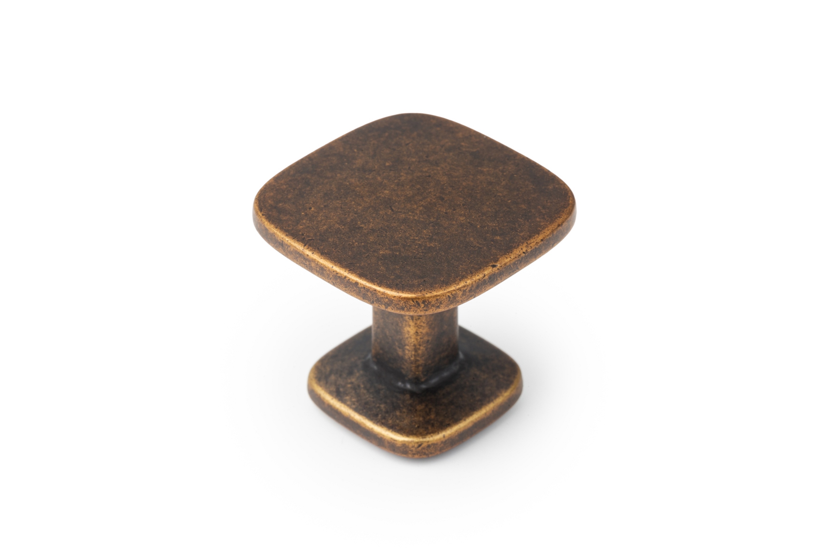 ავეჯის სახელური სოკო QUART BIG - 34x34mm rustic brass knob VIEFE