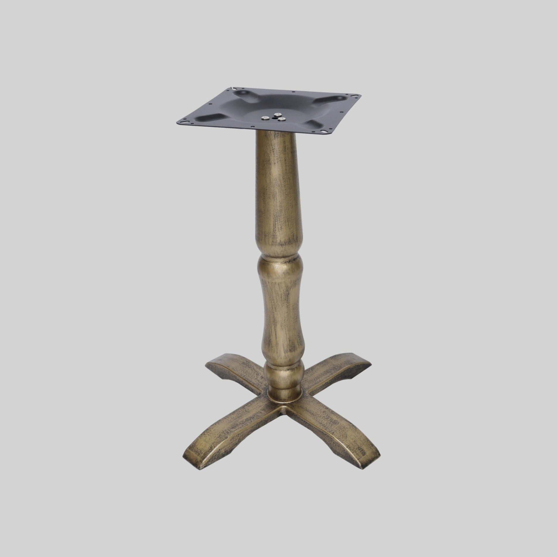 მაგიდის ფეხი შავი, თავი:300*300mm, ძირი:540*540mm, მილი:დეკორაციული, H=720mm TM-TBL49