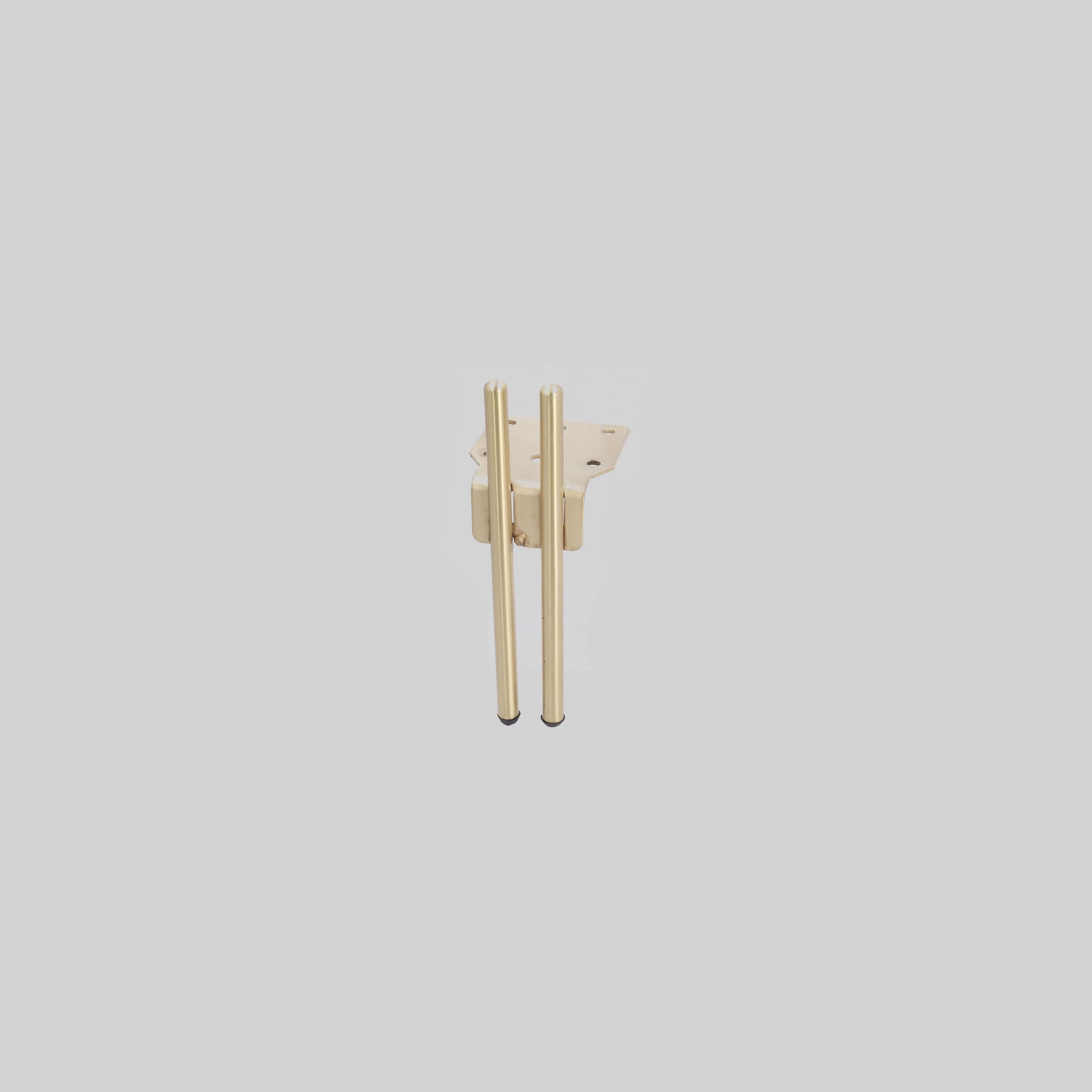 ავეჯის ფეხი ოქროსფერი მილი:70*80mm, T=4mm D12mm H=130mm TM-SFL-9
