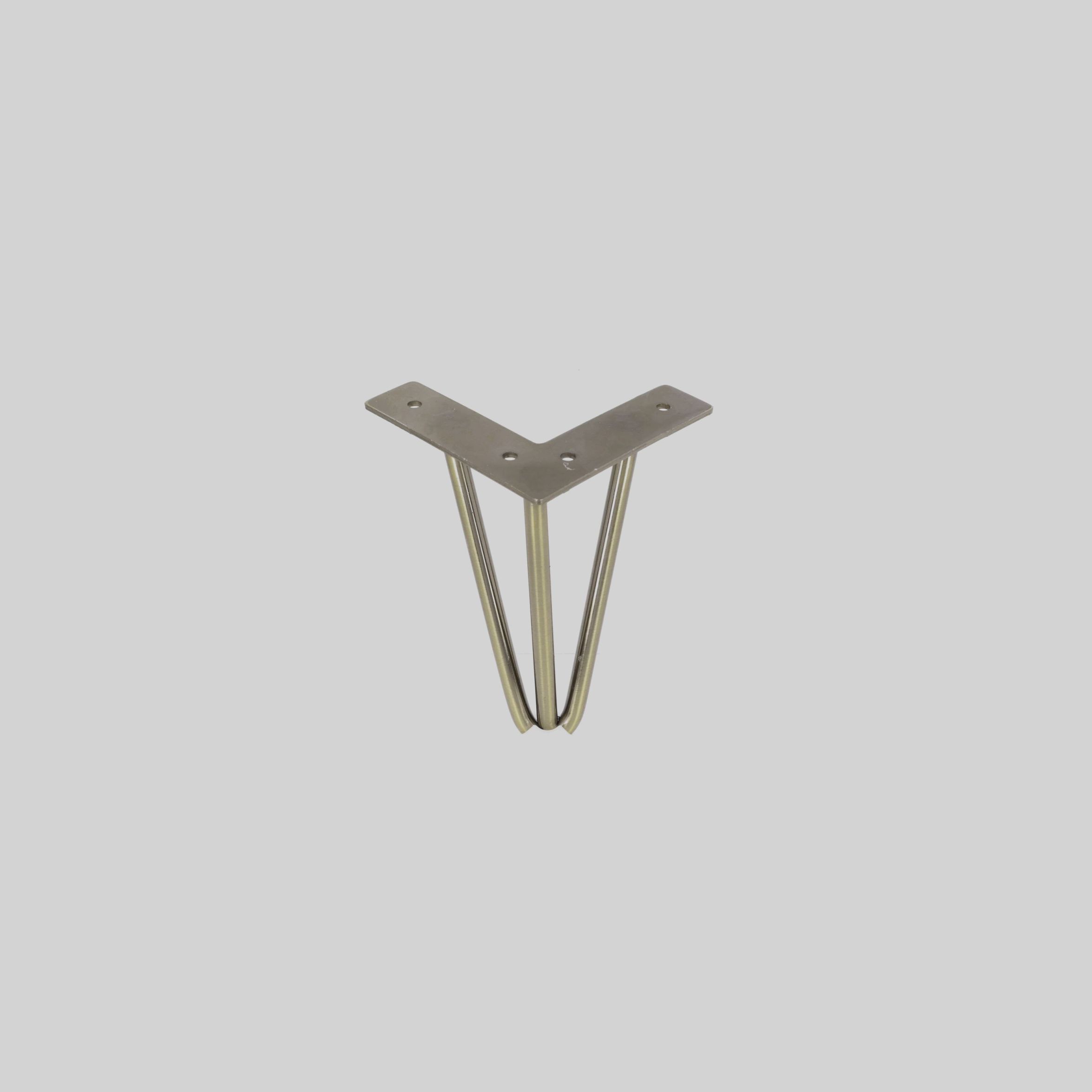 ავეჯის ფეხი 3 მილზე ანტიკური, მილი:10mm. H=200mm TM-SFL-5