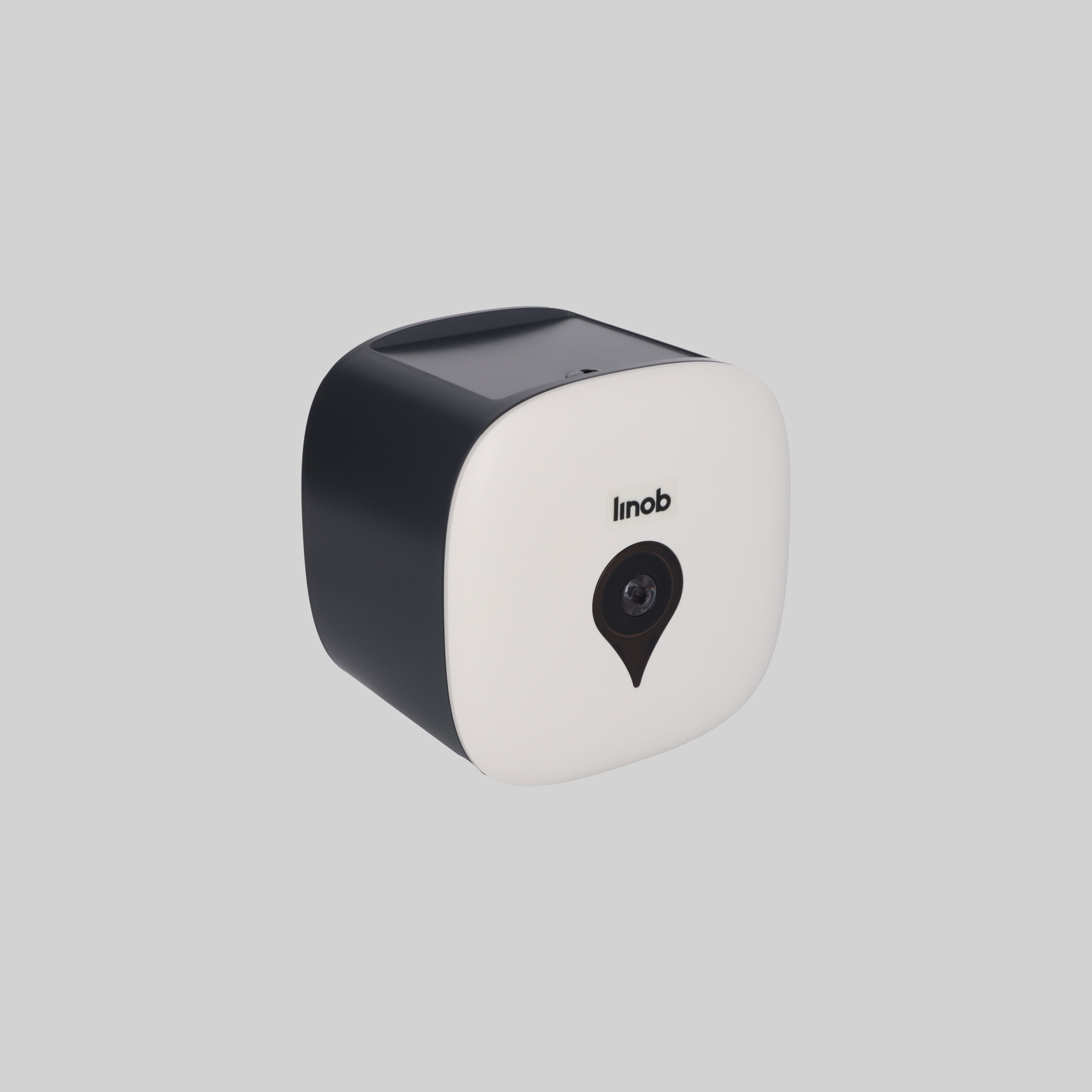 საპირფარეშოს სასალფეთქე თეთრი-ნაცრისდფერი,ABS, 195*195*149mm, ქაღალდის ზომა:D150*134mm TM-TBO13
