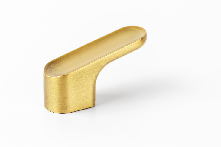 ავეჯის სახელური სოკო LUV - 17x51mm Brushed Brass Cava knob VIEFE