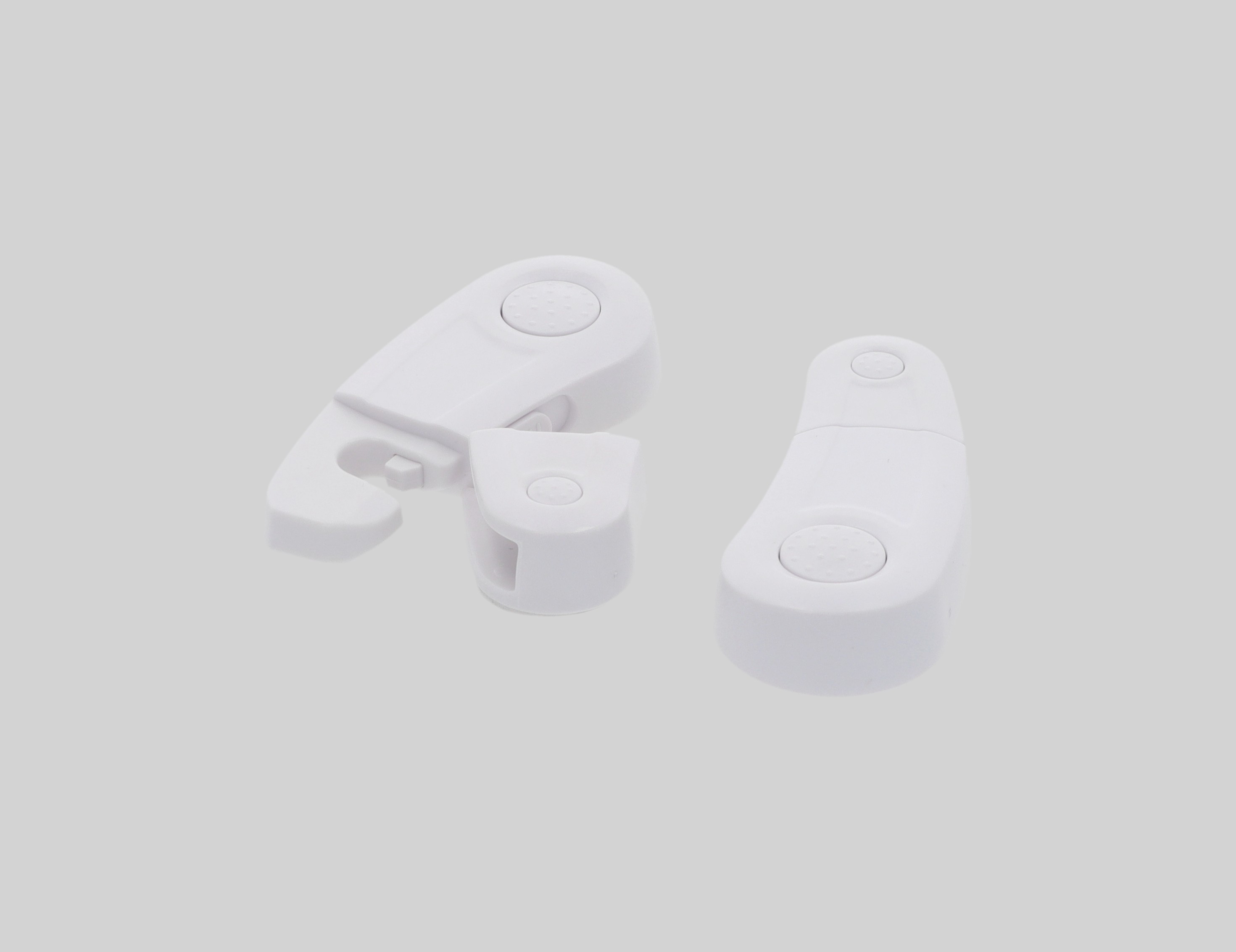 კარის ჩამკეტი საბავშვო, თეთრი, 96*38*15mm, (1შ=2ც), ABS, TM-C072