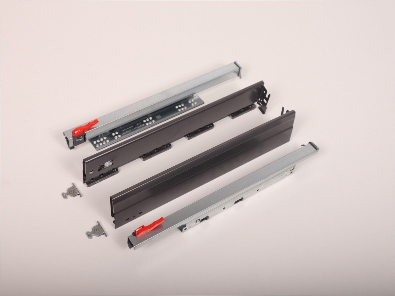 სლაიდი გვერდითი პანელებით SOFT CLOSE 500mm ანტრასიტი 106/18 FLOWBOX 12716723860745 SAMET
