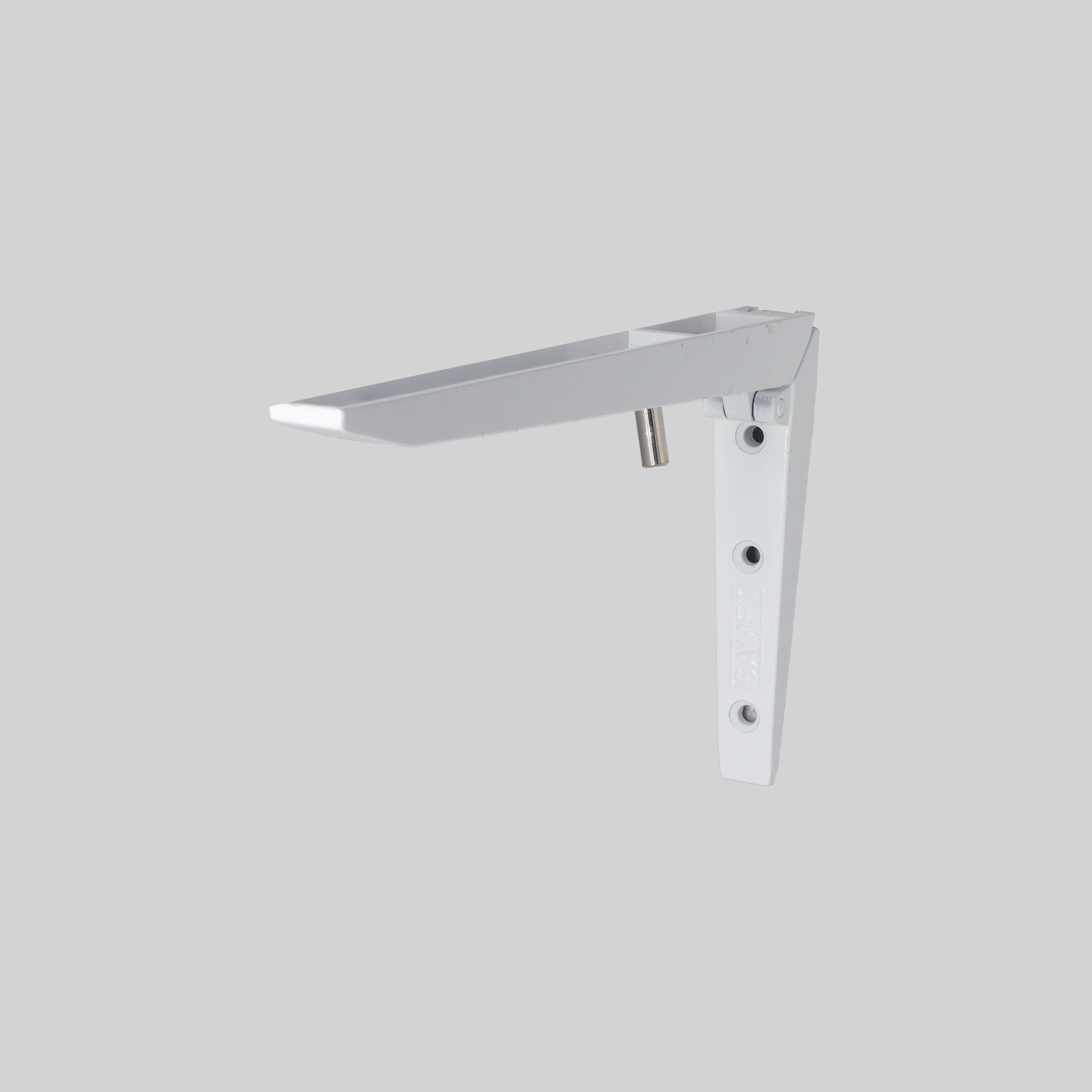 თაროს სამაგრი საკეცი თეთრი 450*850mm 40kg 120014 SAMET
