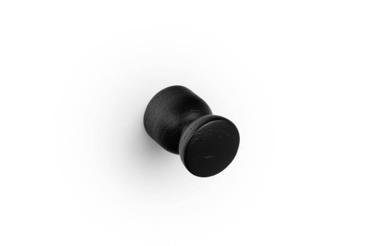 სახელური სოკო PIECE - 25მმ Mat Black Lacquered VIEFE