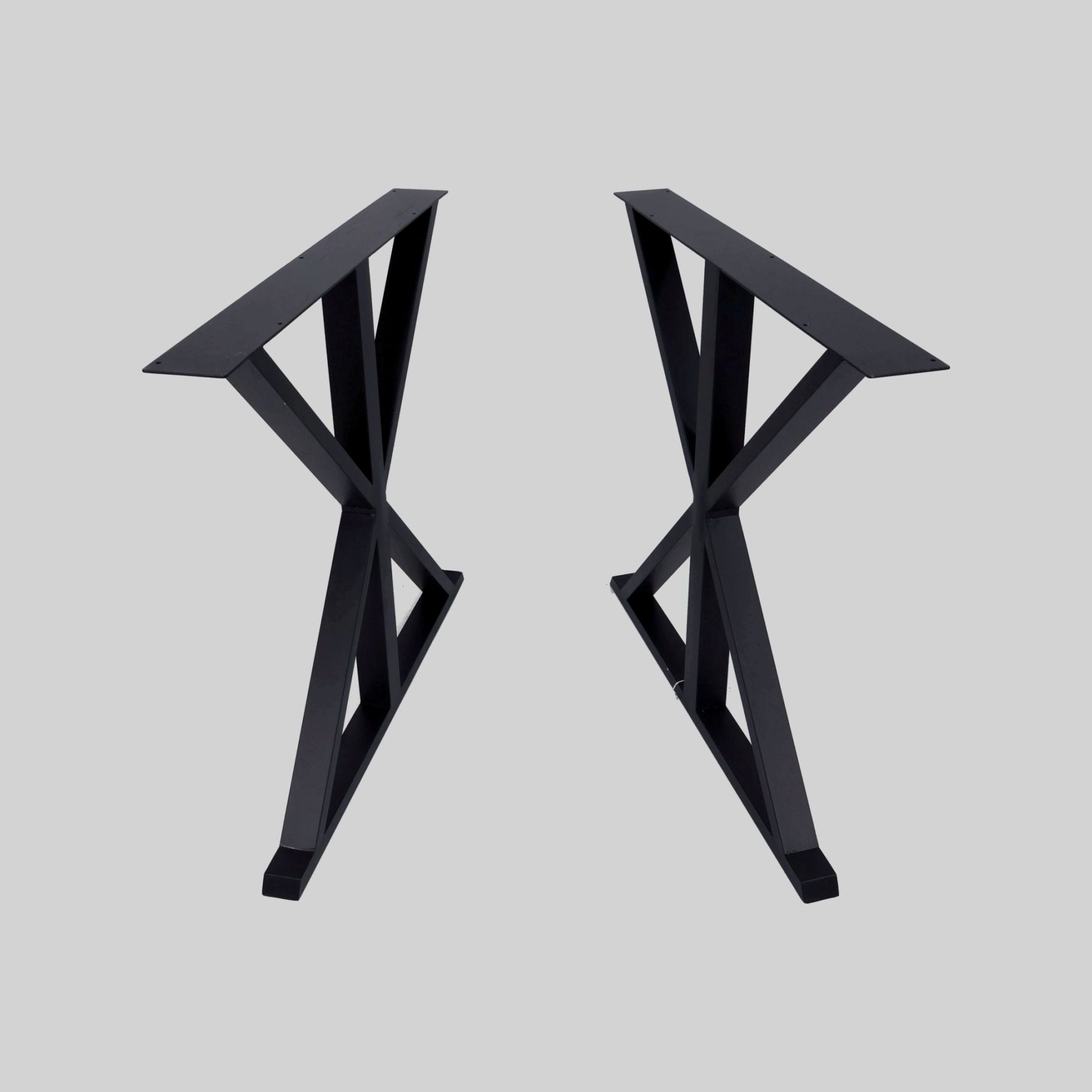 მაგიდის ფეხი შავი W=780, H=725mm, მილი-50*50/T-1mm, შიდა მილი-25*50mm, თავი-780*90/T=3mm TF-8