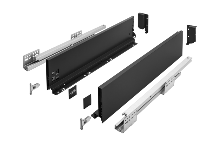 PB-AXISPRO-KPL400B2 სლაიდი AXIS-PRO L-400mm შავი H-116mm საშუალო GTV