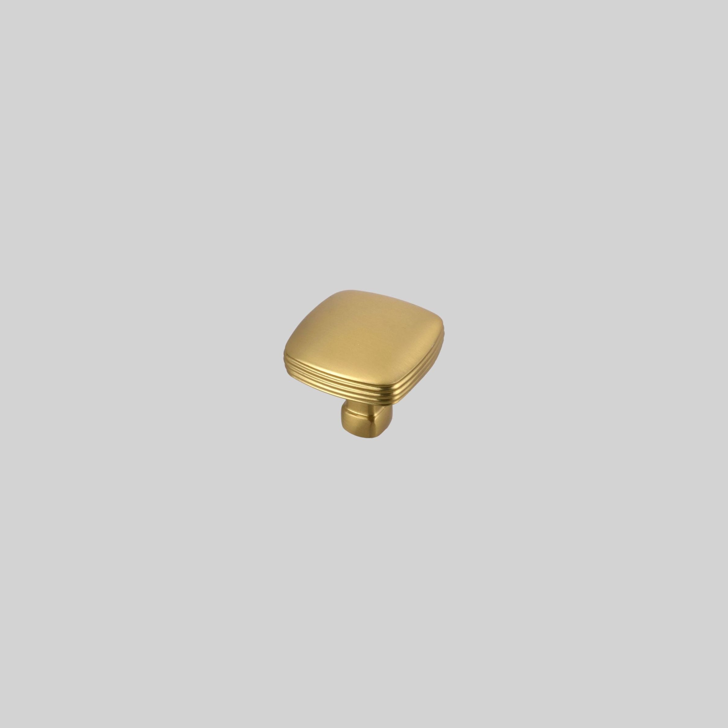 12-BRUSHED MAT GOLD ლითონის სახელური სოკოსებრი, დაკაწრული მქრქალი ოქროსფერი HS/UM-K
