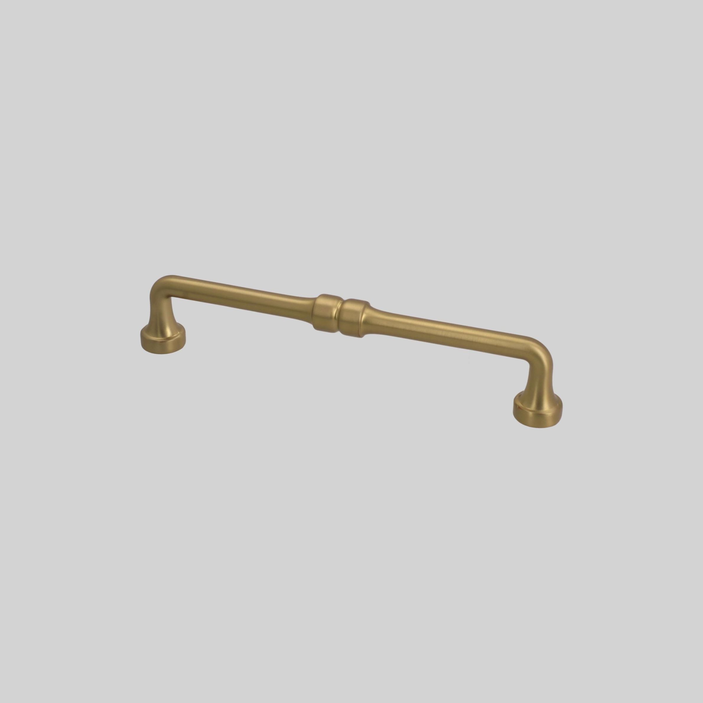 551-160-BM GOLD ლითონის სახელური 160მმ. დაკაწრული მქრქალი ოქროსფერი HS/UM-K