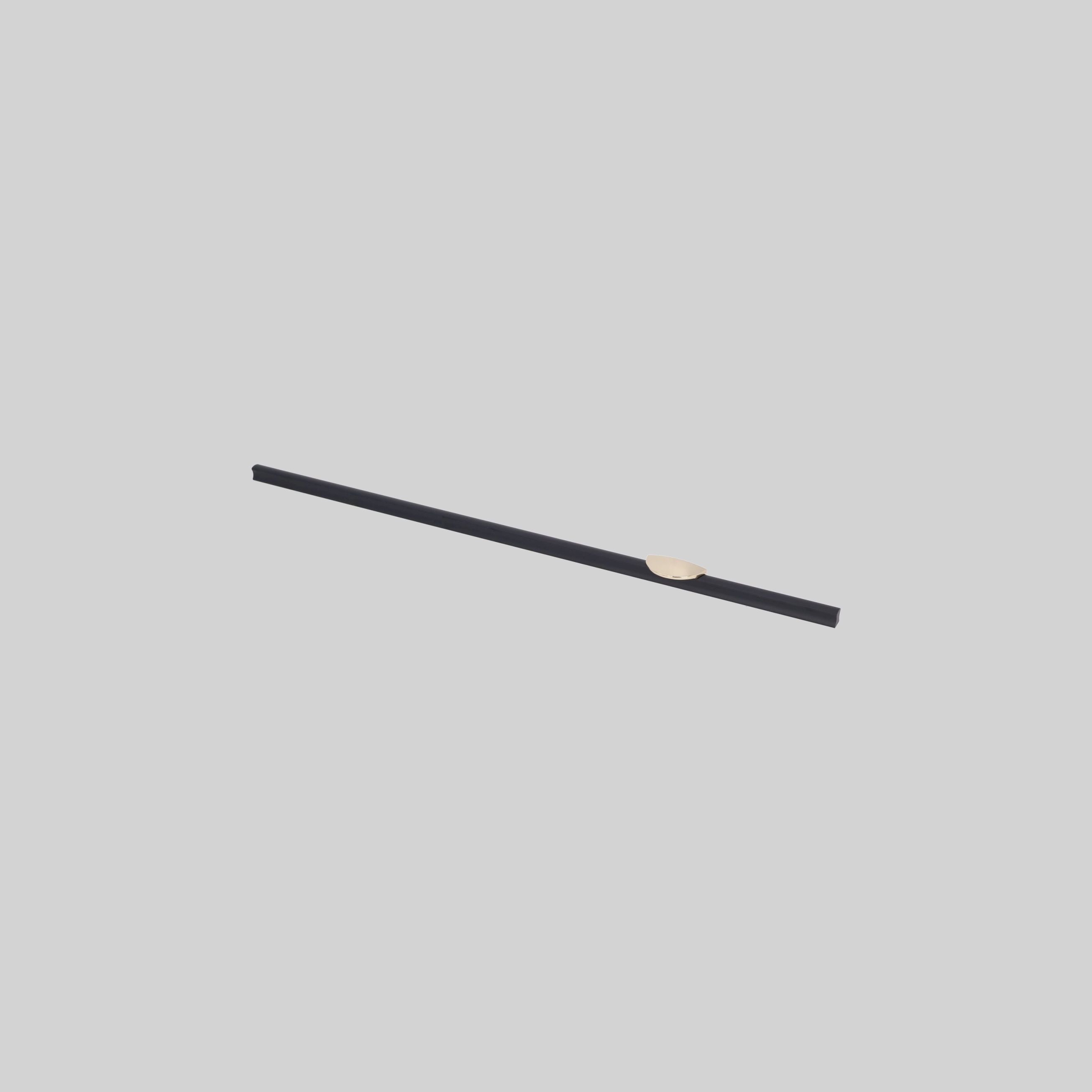 ავეჯის სახელური 500მმ,K Gold+Matt Black,თუთია,LK3438 ZF