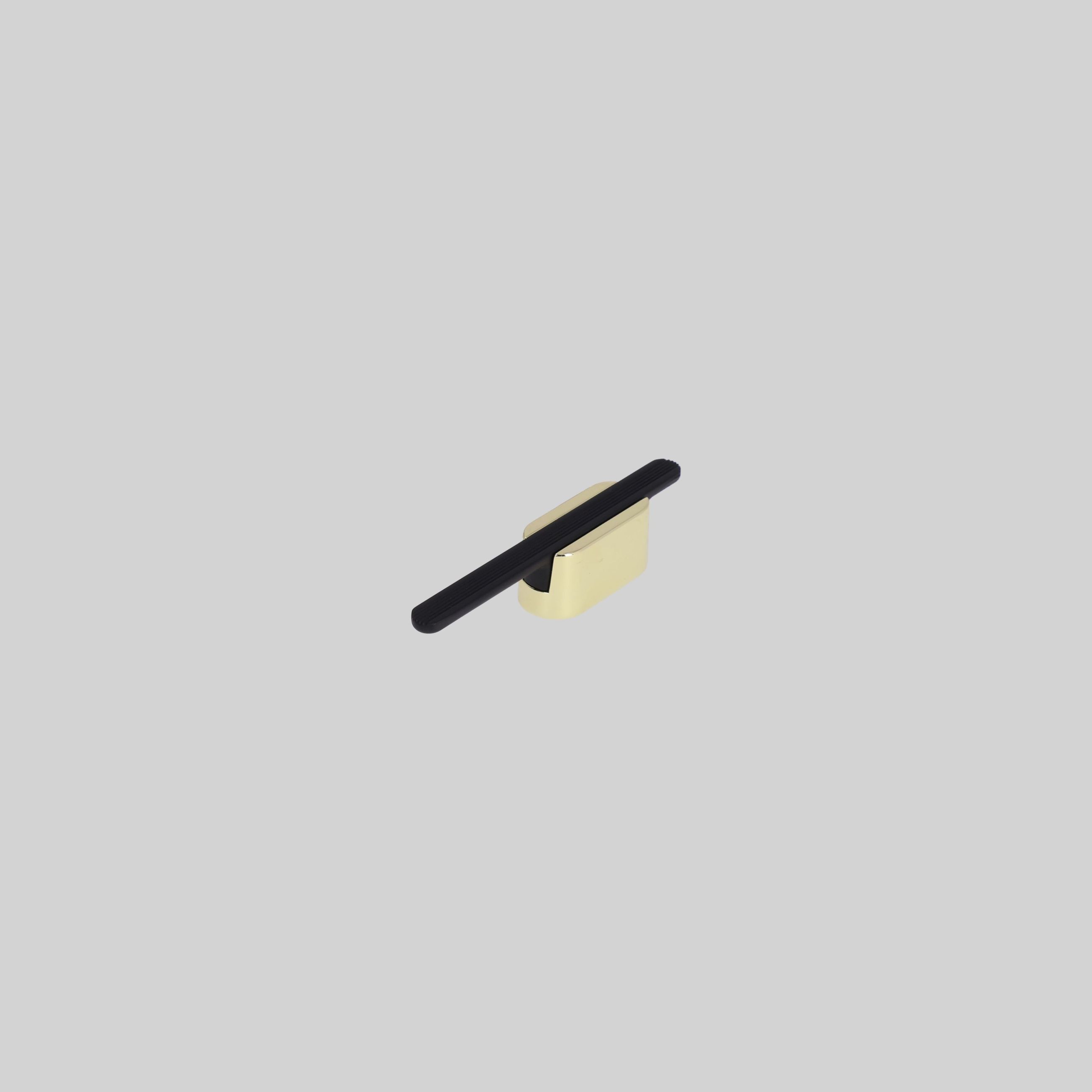 ავეჯის სახელური,მოკლე,Gold+Matt Black,თუთია,LK5953 ZF
