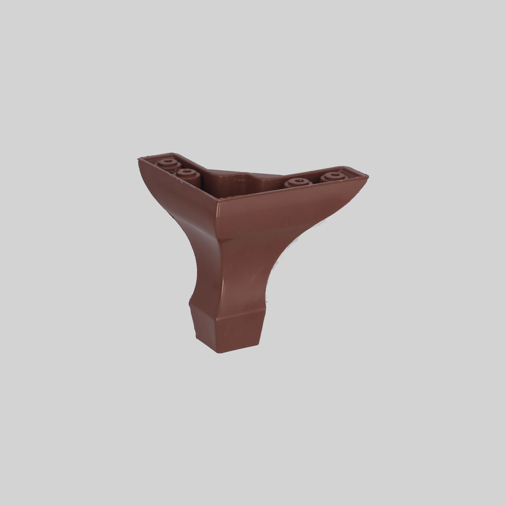 პლასტმასის დეკორატიული ფეხი LUKENS 8cm ყავისფერი