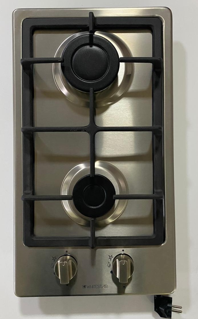 41220DN გაზქურა 30cm,2 gas,ss inox,no automatic gas cut-off safety system