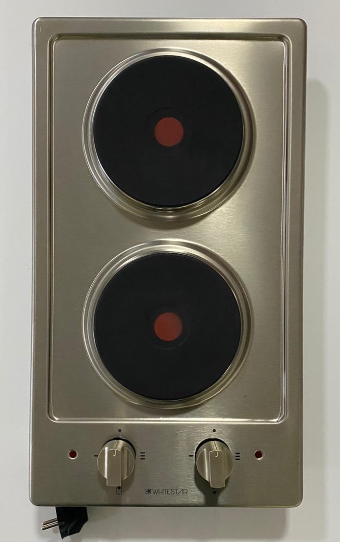 41011/41240 გაზქურა 30cm,ss inox, 2*1500Watt el. burner ELETTI